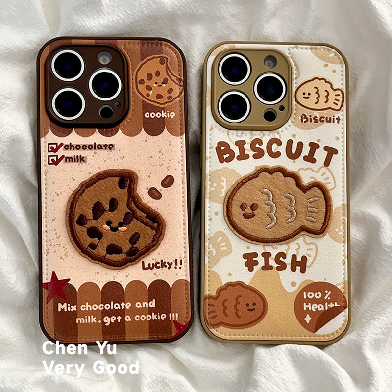 ZKA可爱卡通立体饼干鱼适用于一加ace5手机壳1+15全包1+ace3V创意一加12/11小众保护壳一加ace2PRO气垫