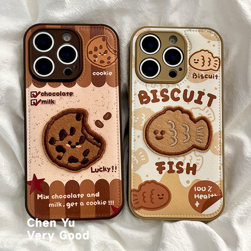 ZKA可爱卡通立体饼干鱼适用于一加ace5手机壳1+15全包1+ace3V创意一加12/11小众保护壳一加ace2PRO气垫