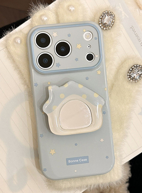 ZKA简约星星镜面小房子适用于vivo x200promini/x300ultra手机壳s60元气s50pro/20/19女y500i/y300pro+爱心