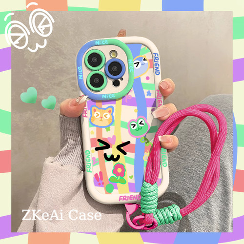 多巴胺小动物派对适用于vivo iqooneo10pro手机壳neo7se全包neo5活力/iqoo13泡芙z1创意iqoo11新款z9x女u3x