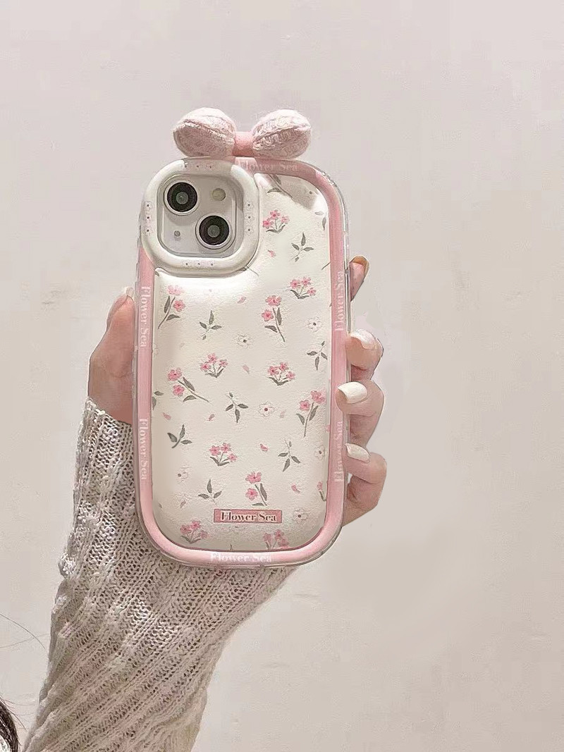 秋冬粉色碎花适用于华为p60pro手机壳p50pro全包p40防摔p30新款mate70pro个性女mate50pro/40pro/30pro肥皂壳