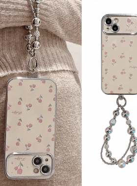 电镀粉紫色郁金香适用于Realme真我GT6pro手机壳真我Q5PRO/电镀窗V23女GT探索版NEO5se/3软2T保护套Q3GT2新