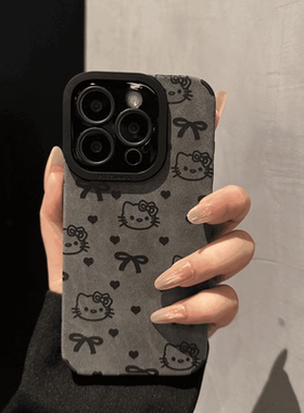 ZKA线条蝴蝶结小猫适用于荣耀400pro/300Ultra/200手机壳100pro/90新款x70i/60精贴x50i+创意magic7女畅玩60