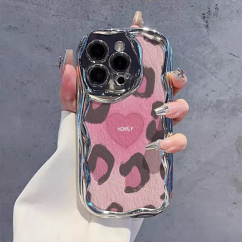 高级感豹纹电镀银适用于oppo A2pro/a93手机壳a96奶油a57创意a56手机套a55镀水A97防摔A92S小众a78/a58x女