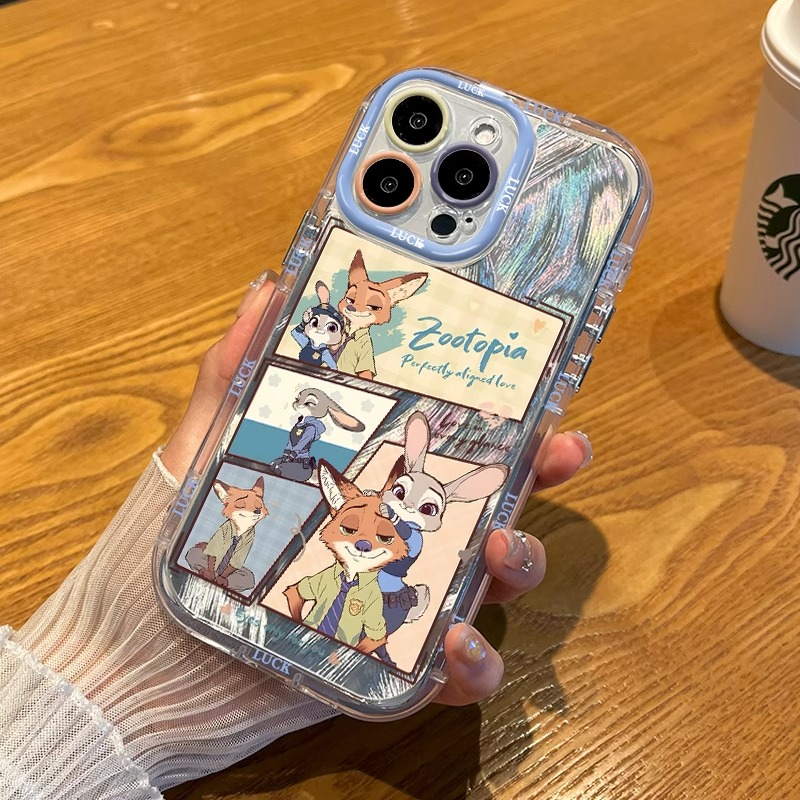 疯狂动物城朱迪尼克适用于vivo y300i/200i/y78手机壳y76s/100i防摔y73s气囊y53s小众y35m/y33女z5i创意u3x