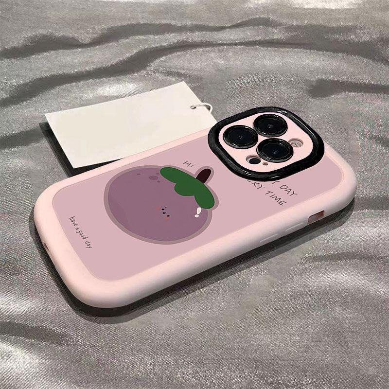 可爱紫粉茄子适用于华为p70pro/Art可爱p50E手机壳p60/p30全包mate70pro防摔mate50泡芙mate30E/mate40