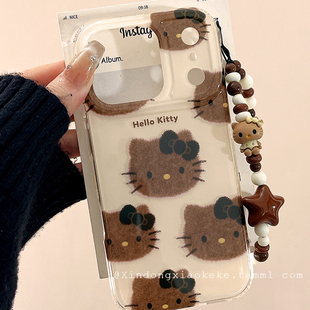 ZKA可爱卡通黑皮猫咪适用于小米 17/小米15Ultra/14pro手机壳红米k90pro/红米k80至尊note15plus白底IMD