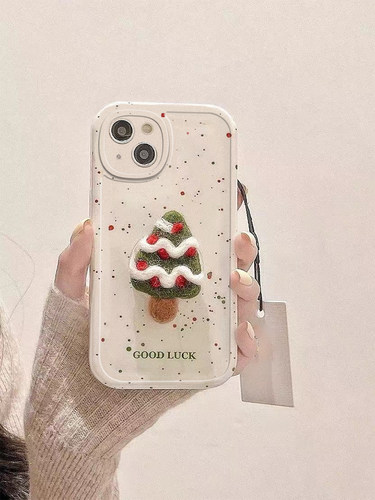 圣诞毛绒支架适用于小米15pro手机壳新款cc9全包13spro直边civi2/civi3直边13x青春14ultar小米11/10/9女款