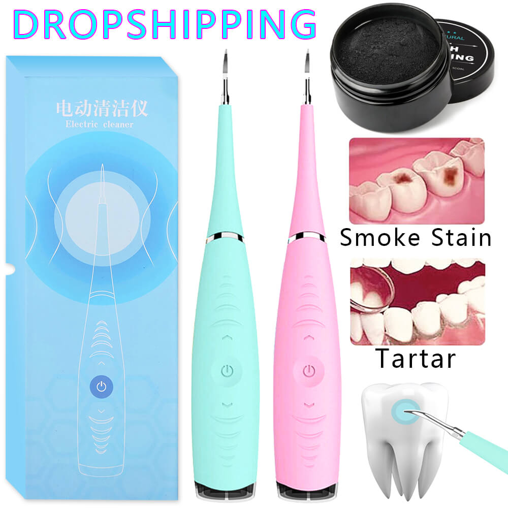 Electric Dental Scaler Tooth Calculus Remover Stains Tartar