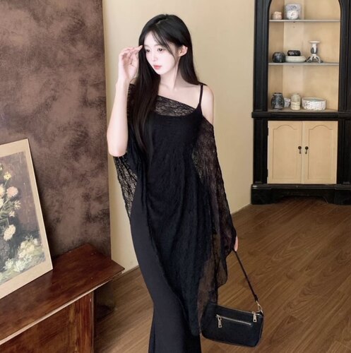 吊带连衣裙女胖MM包臀紧身性感裙
