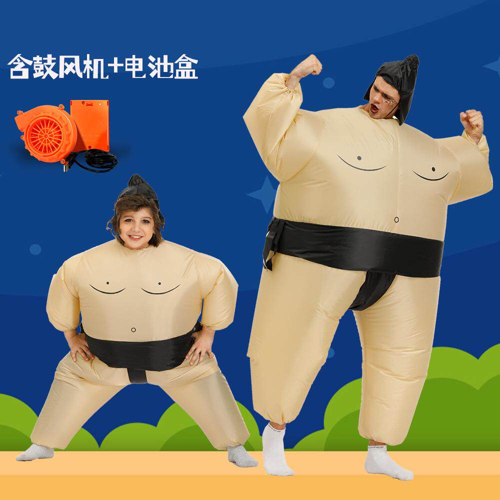 年会表演服日本相扑服摔跤服万圣节服装搞怪胖子服充气服演出服装