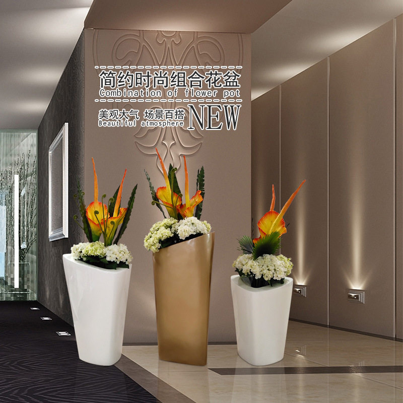 商场花钵玻璃钢花盆酒店组合大花盆美陈花器售楼部种植花箱花池,家居饰品,花盆,淘宝优惠券,粉丝福利购,淘宝优惠卷