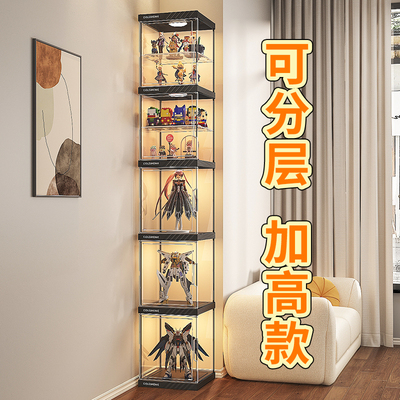 2025新款！手办展示柜收纳盒透明