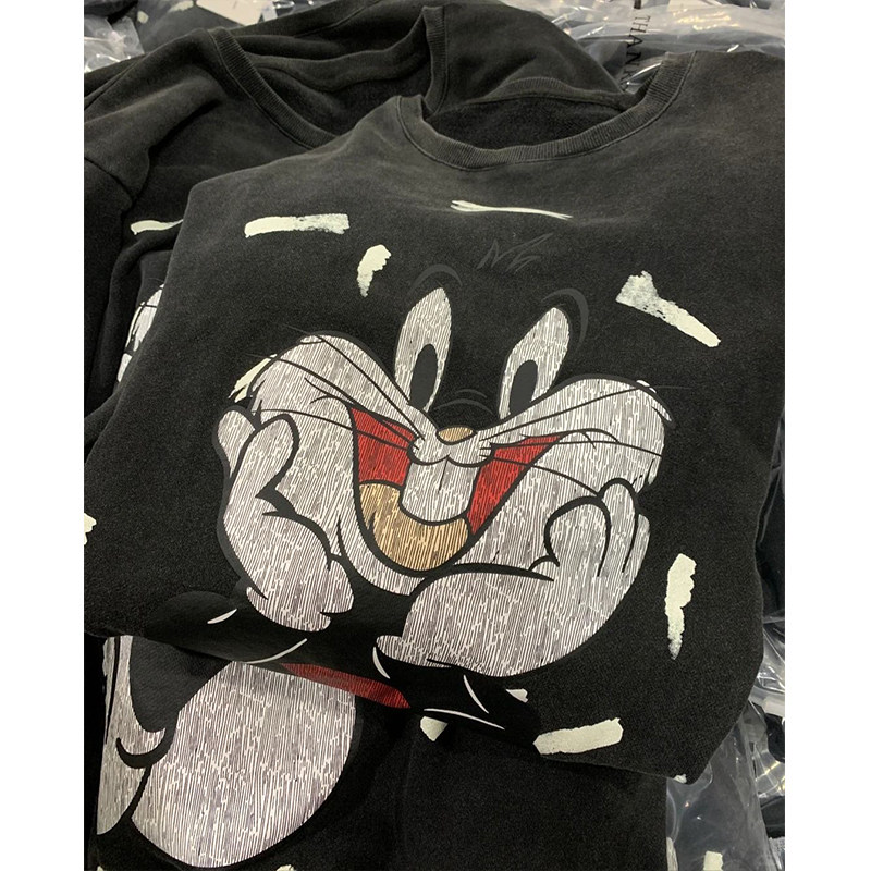 品牌外贸专柜撤回清仓捡漏~纯棉趣味小众趣味卡通印花长袖T恤上衣,女装/女士精品,T恤,淘宝优惠券,粉丝福利购,淘宝优惠卷