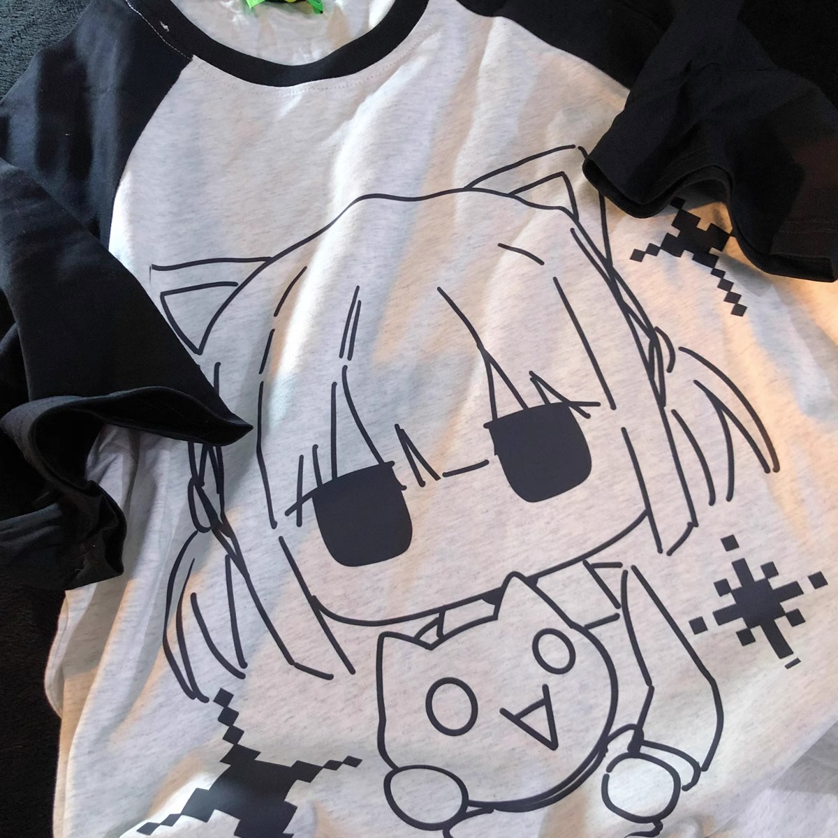 品牌外贸专柜撤清仓捡漏~纯棉T恤日系二次元动漫宅系短袖男女上衣