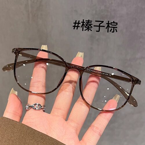 法国 Portney Bell 透明眼镜近视女可配度数素颜显白椭圆形眼睛架
