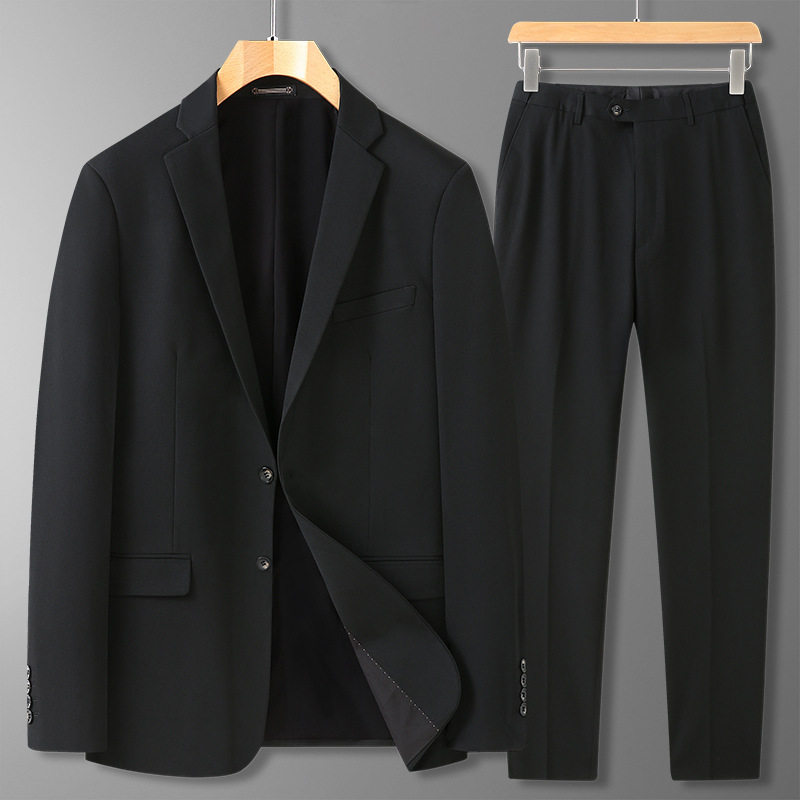 法国CherryKoko加肥加大码男士西服套装正装结婚礼服外套胖子