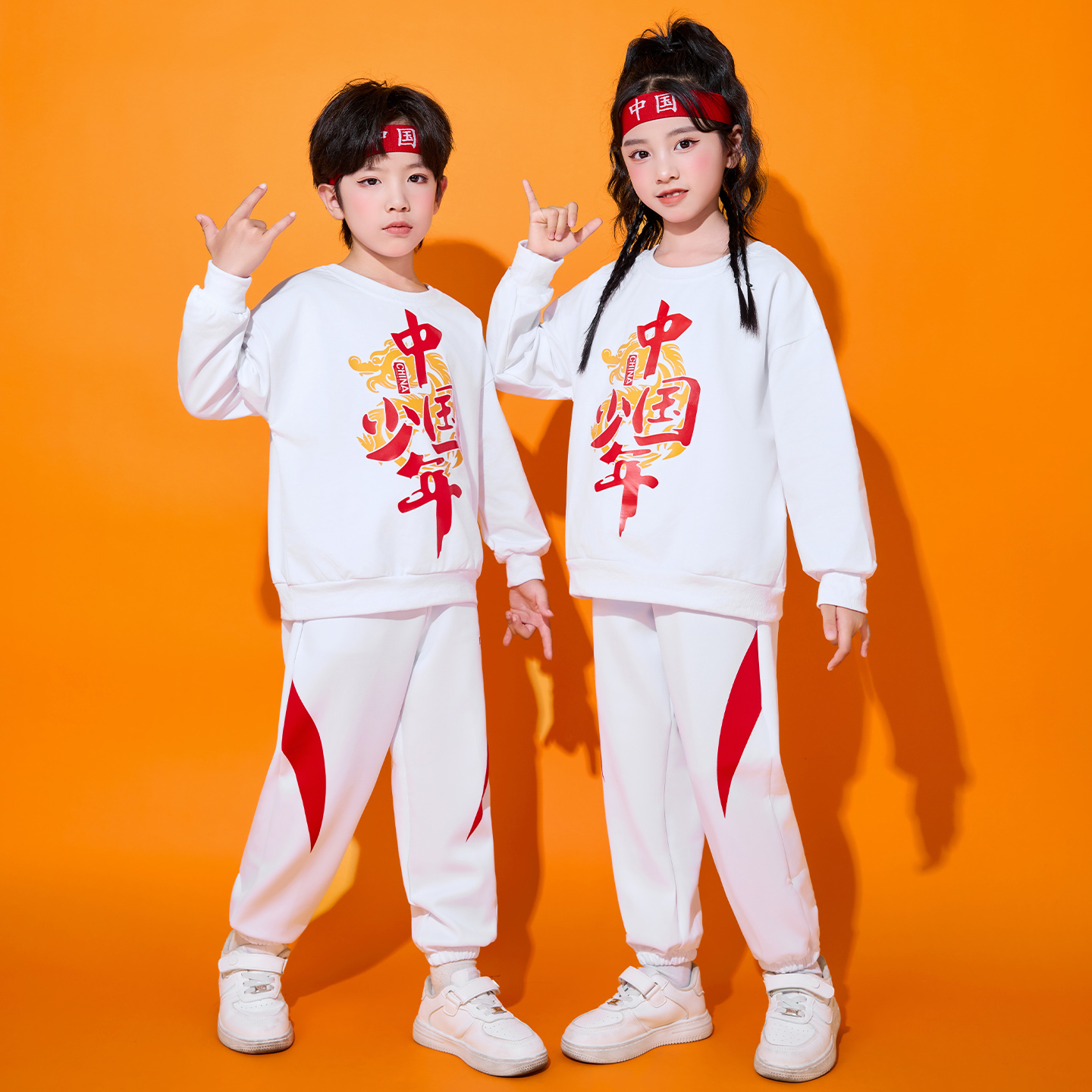 儿童运动会服装中国少年演出服