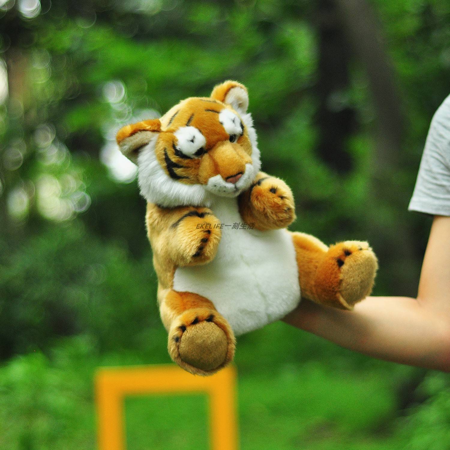 偶子老无品牌/中国国企地孩模理填子充玩具女拟动虎兔鹅娃狮家熊