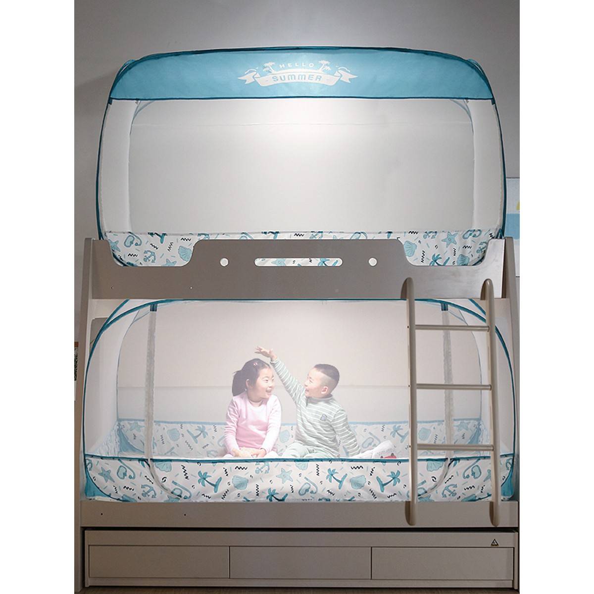 母蚊帐舍上儿下上铺子专下铺梯蒙家床古形包用学生上下78836床铺