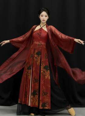 古典舞古风爵士舞服复古绑带旗袍