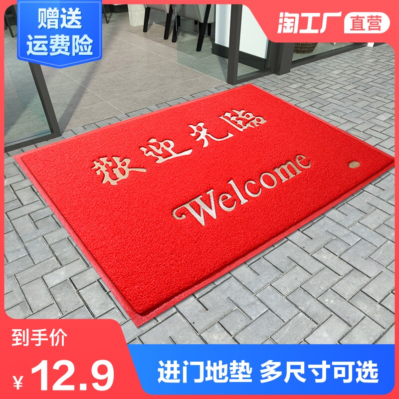 速发进门地垫入户门门口丝圈地毯安铺迎宾脚垫欢店光临出入平迎门