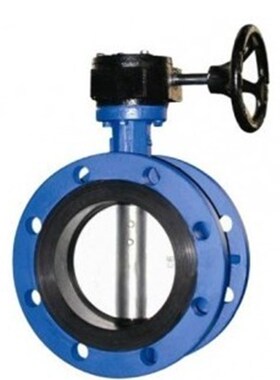 速发D41-16涡轮0兰蝶阀 铸铁法兰涡轮0阀4蝶 50 65 80 100 15法 2