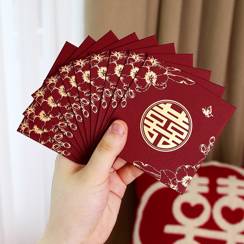 速发堵门接红结婚亲包专用小号迷你小红包袋婚礼塞门02用24新款