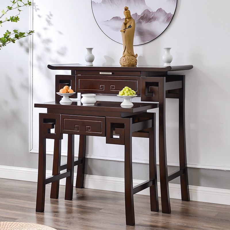 速发佛龛新中式立柜桌供香案家用神台关公佛台香案台中轻佛龛堂奢