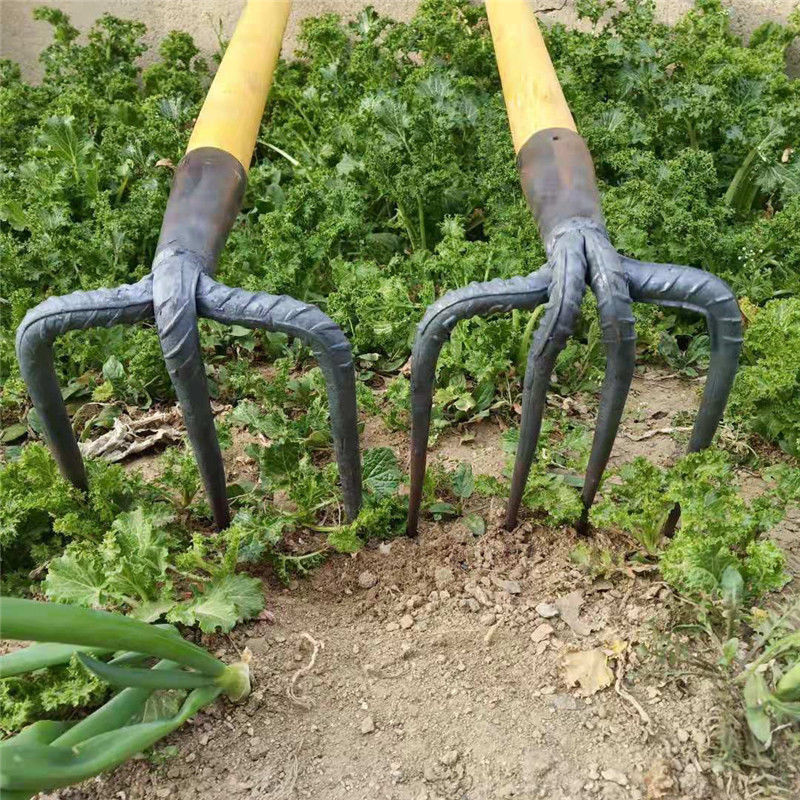 速发抓口农用抓面子小耙子刨地的工锰挖石子路钩的工具条锄具钢锄