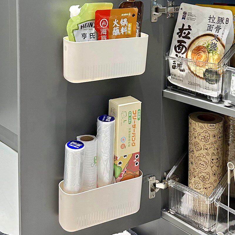 速发保箱磁吸置物架侧收纳冰箱门调味料收纳架厨房板冰鲜膜收纳盒