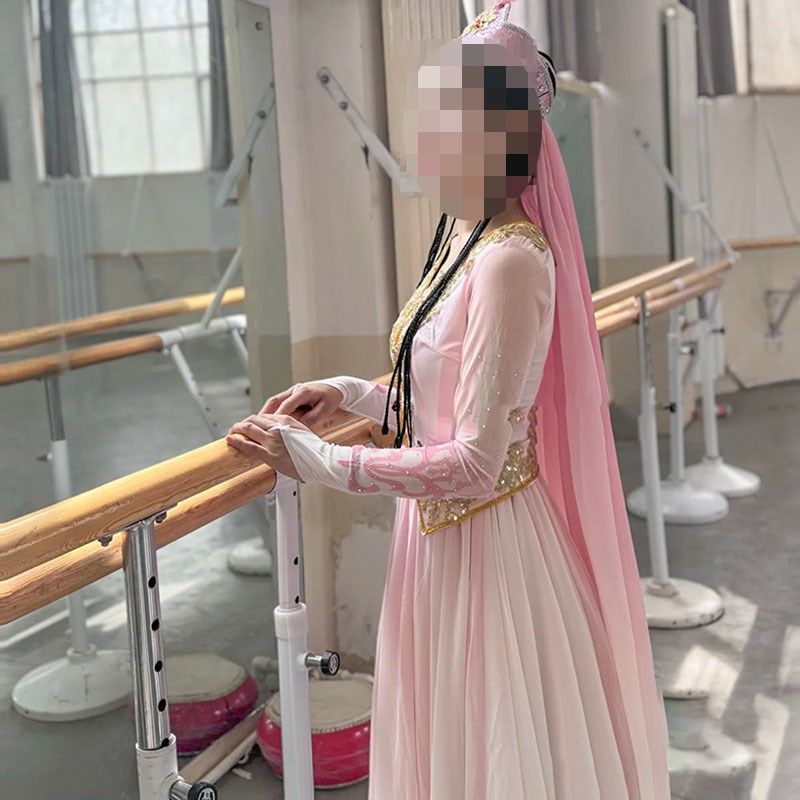 速发新疆剧目服族摆裙维吾尔族2考剧目服艺024民大舞蹈演出服装
