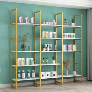 速发货架展示架院展柜理发店产品架直播间货柜置物架化妆示展品柜