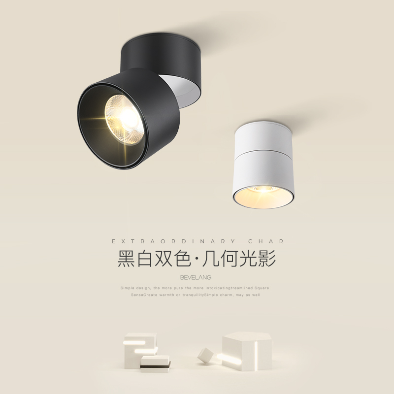 速发极简圆明形装射灯玄关过天走廊灯家用无主客厅卧室照明道花灯