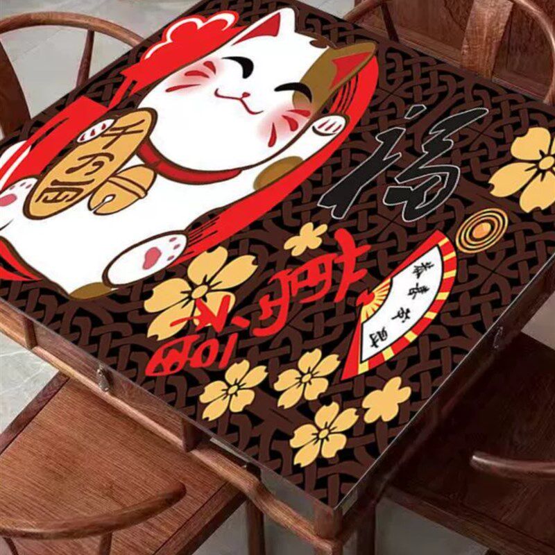 速发打牌垫垫子手搓桌面布加厚消音机麻的子麻烦桌桌贴布