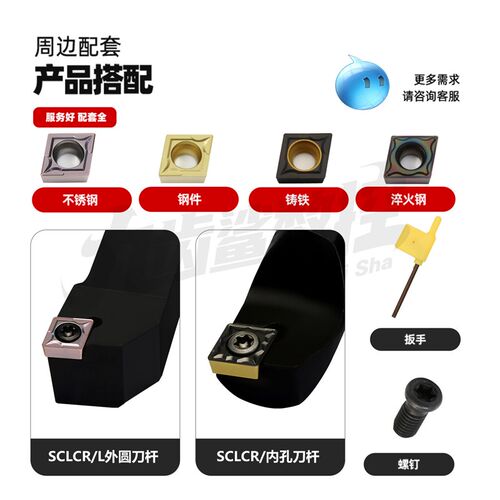 速发菱形内孔数控刀片ccmt0t04/08镗孔钢件不锈钢铸铁060204车刀