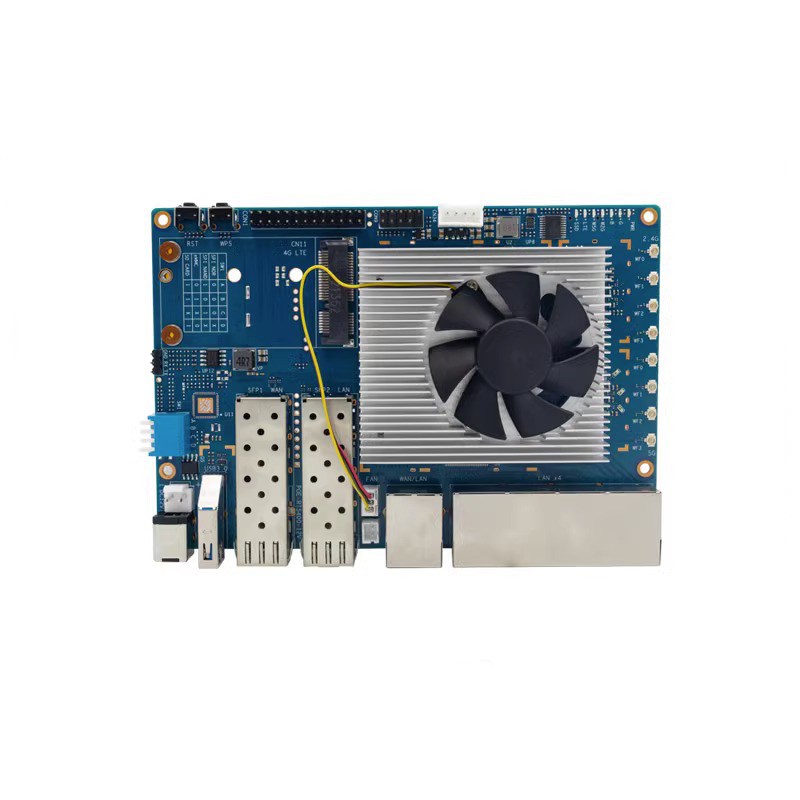 速发 Pi R散热片带风扇 香蕉派I-R开发板铝制降温散热器