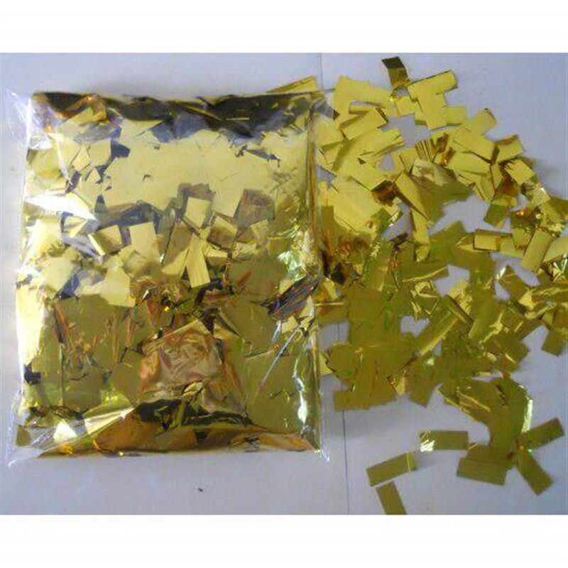 速发庆典结婚金色金箔片手撒花金条银条彩纸亮片手抛彩带舞台表演