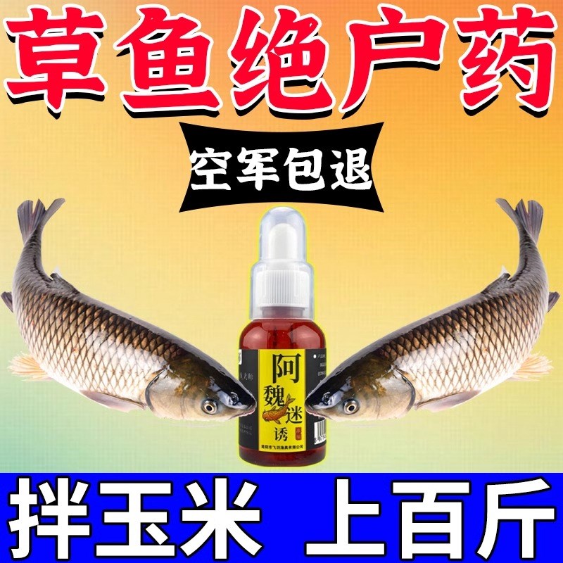 速发草鱼小药开口剂草鱼专用饵料玉钓黑坑泡野米小饵窝料颗粒药诱