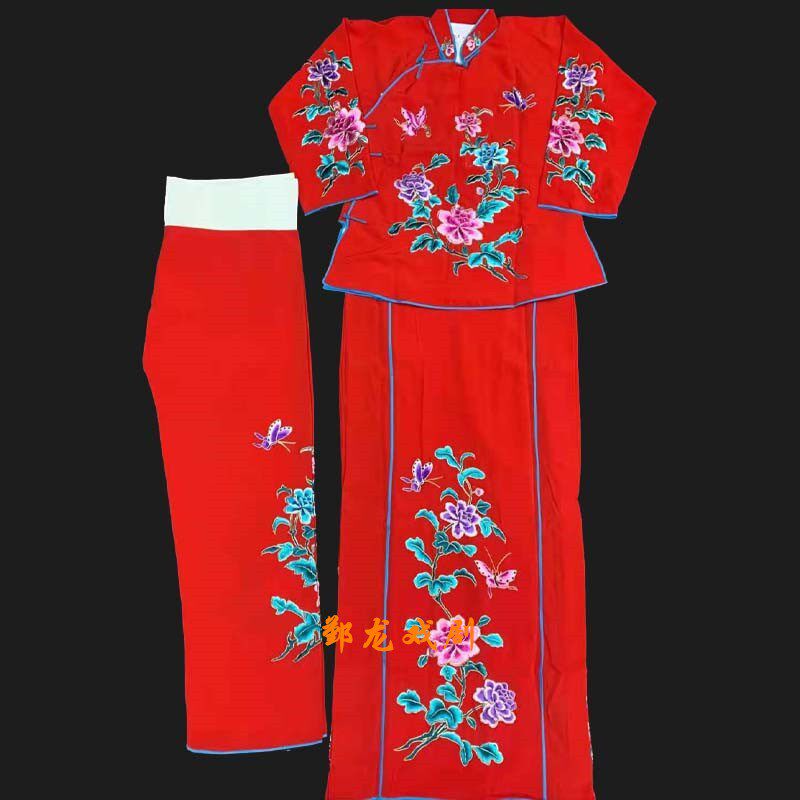 速发戏剧新戏服服装花旦戏服小旦衣丫软小衣包卖水曲鬟绉袄裙裤