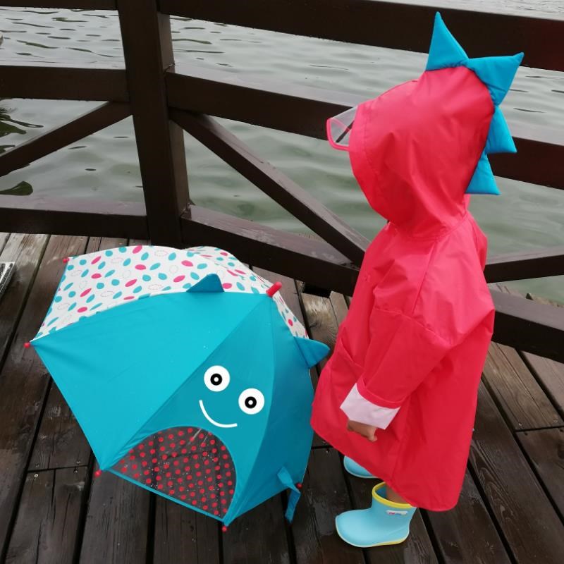 速发恐龙儿童雨衣202轻新款男披童幼儿园宝宝冲锋衣4便斗篷雨童岁