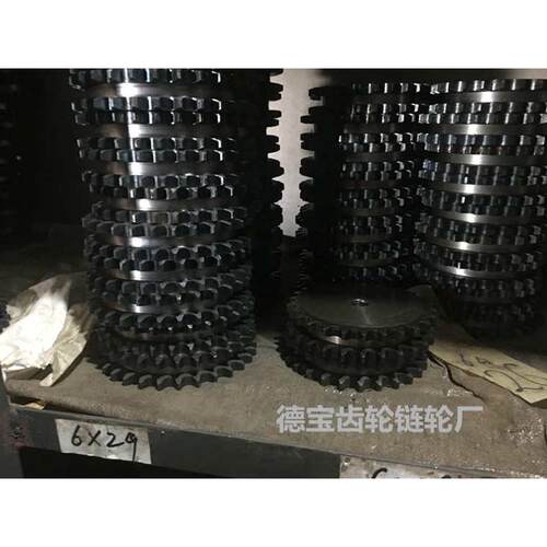 12a双排链轮6分双排齿轮定做加工齿轮非标链轮工业机械传动小链条
