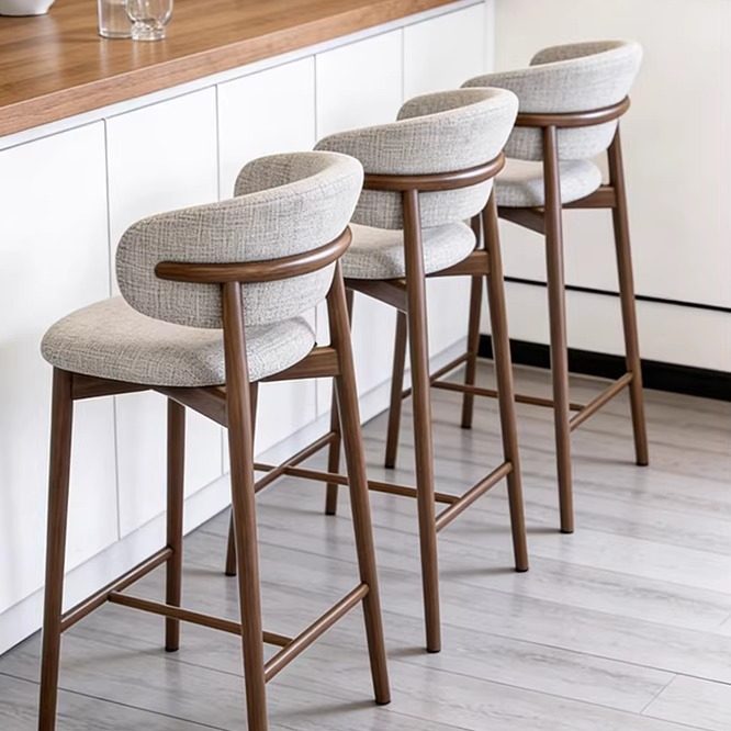 北茵M7实木吧台椅子轻奢高级感高脚凳吧台凳 家用岛台高脚椅餐椅,住宅家具,家用高脚椅,淘宝优惠券,粉丝福利购,淘宝优惠卷