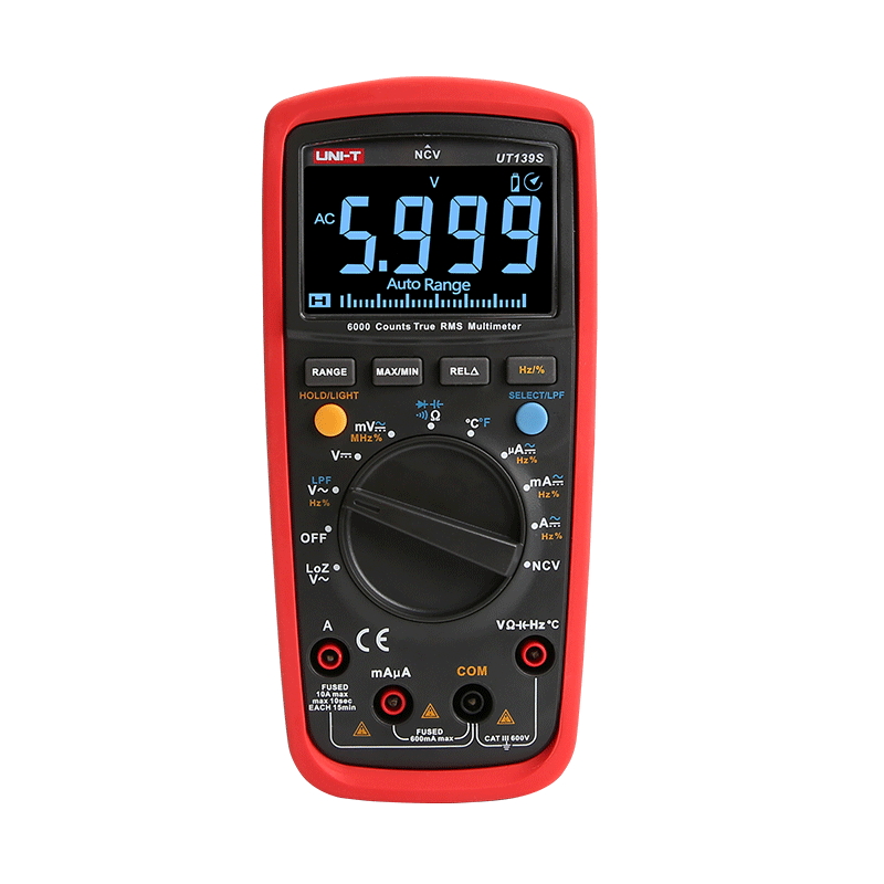 工业品UT139S多功能数字万用表高精度自动量程万能表6KV脉冲电压