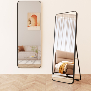 全身镜穿衣落地镜子家用壁挂贴墙网红女生卧室化妆挂墙试衣镜玻璃