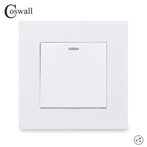 COSWALL 一开双控开关 家用 86型  DC 5-40V AC 90-250V