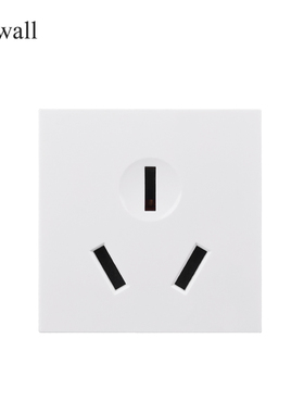 45型卡扣式16A普通三孔插座模块 嵌入式新国标三插功能键45*45