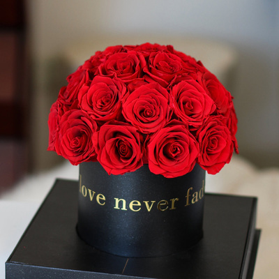 轻奢永生花玫瑰花束生日结婚礼物