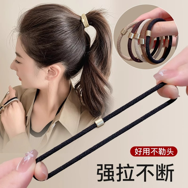 蕊曦秋季新款气质咖色头绳