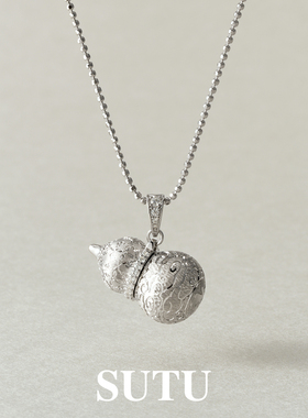 素图小众气质葫芦项链配饰女款